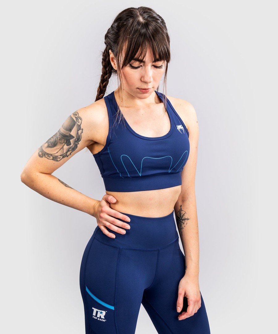 venum x top rank original women sports bra - navy blue