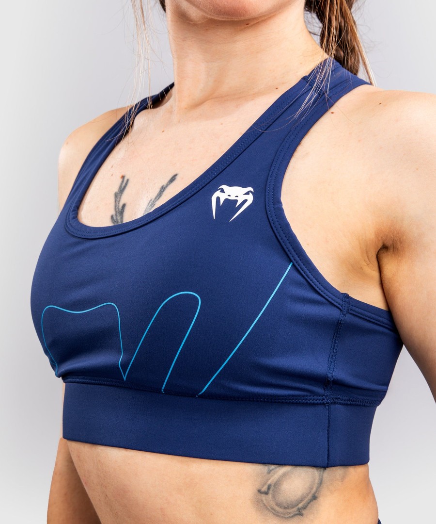 venum x top rank original women sports bra - navy blue