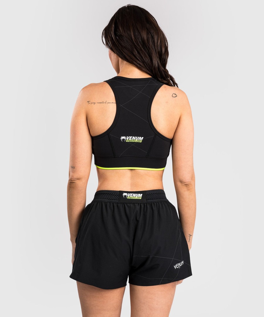 venum training camp 4.0 sport bra - blackneon green