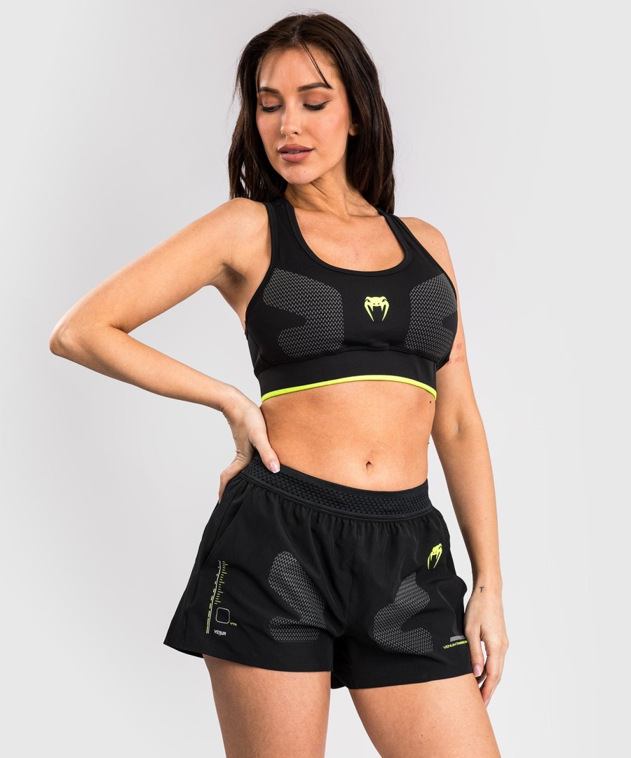 venum training camp 4.0 sport bra - blackneon green