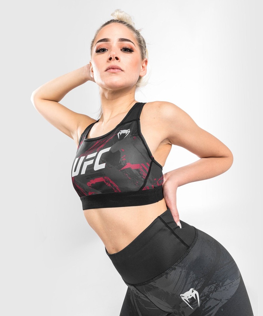 ufc venum authentic fight week women 2.0 sport bra - blackred