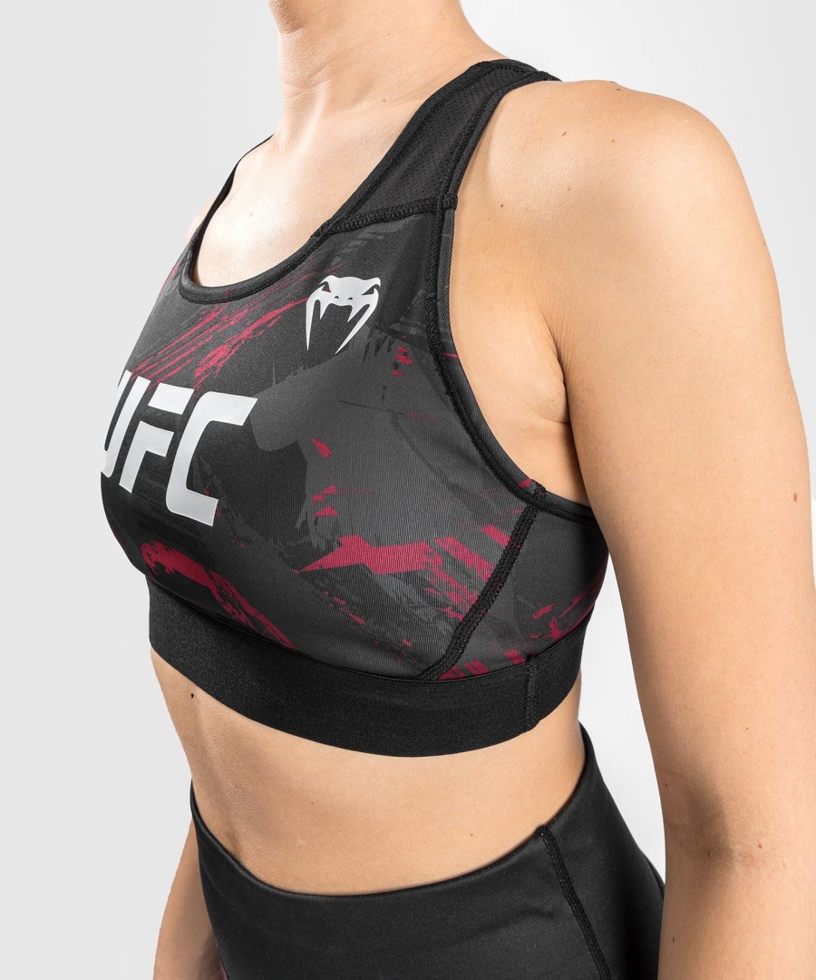 ufc venum authentic fight week women 2.0 sport bra - blackred
