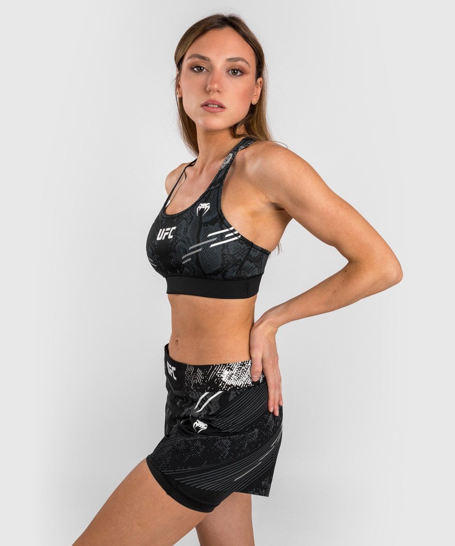 ufc adrenaline by venum authentic fight night women sports bra - black