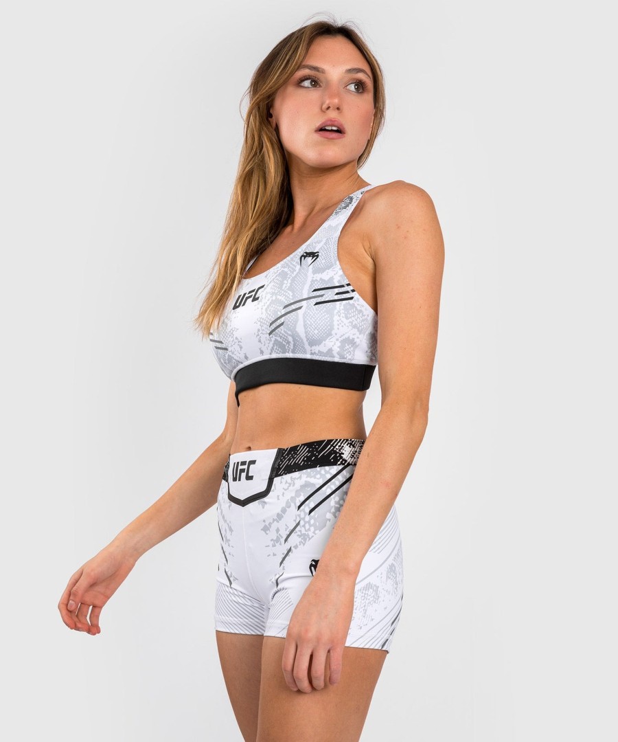 ufc adrenaline by venum authentic fight night women sports bra - white