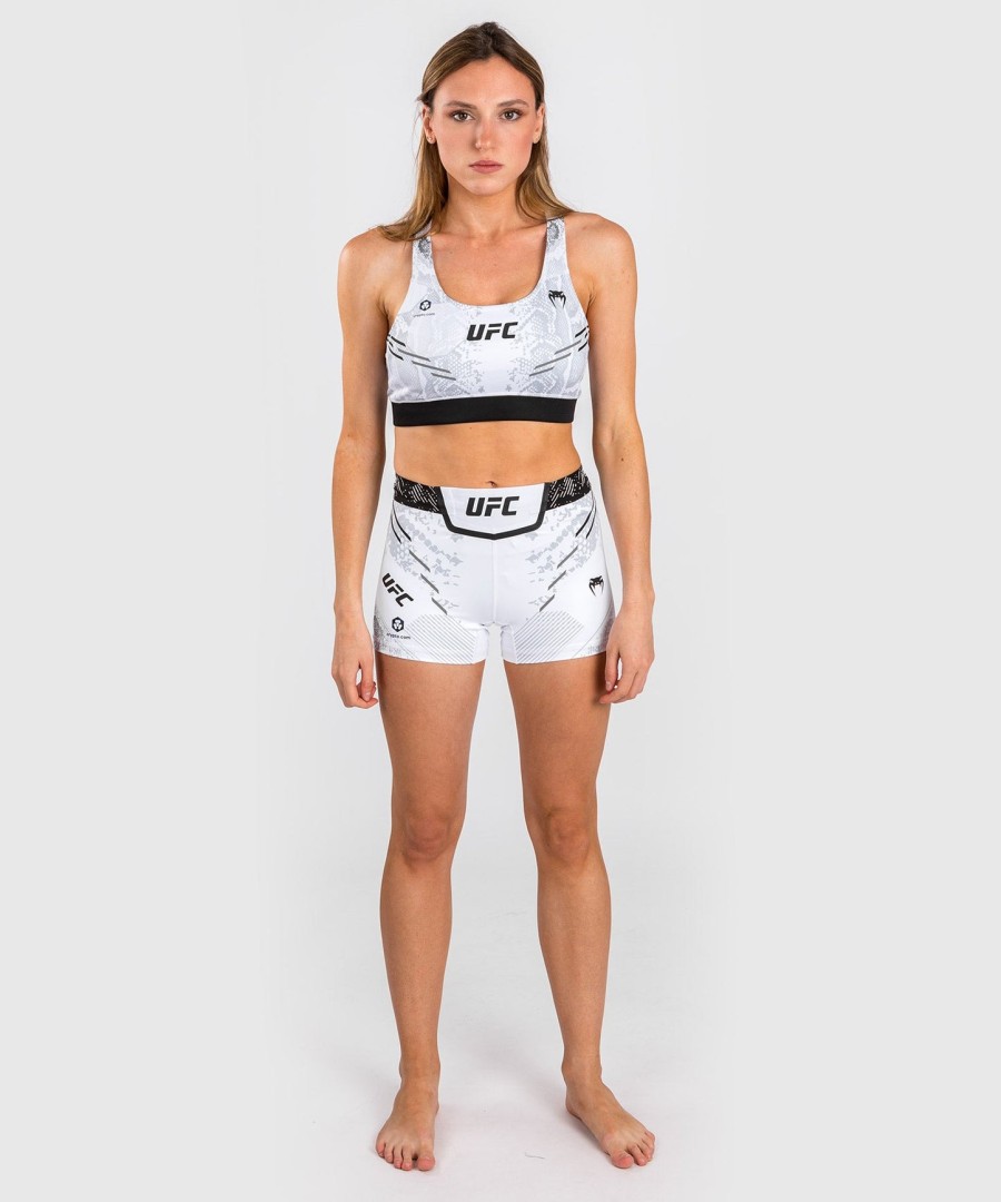 ufc adrenaline by venum authentic fight night women sports bra - white