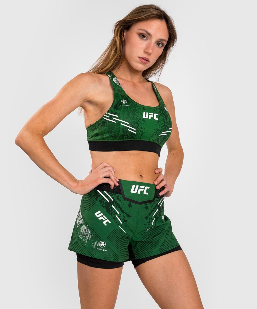 ufc adrenaline by venum authentic fight night women sports bra - green