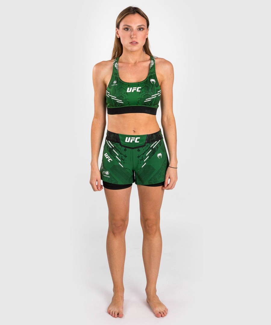 ufc adrenaline by venum authentic fight night women sports bra - green