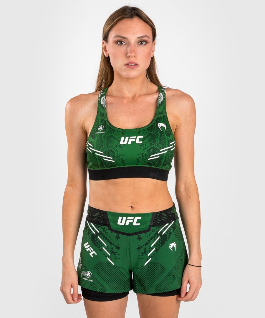 ufc adrenaline by venum authentic fight night women sports bra - green