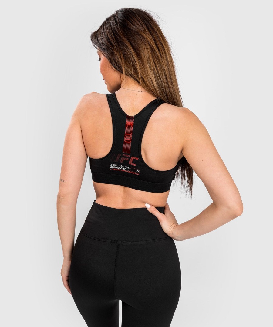 ufc adrenaline by venum fight week women sports bra - black