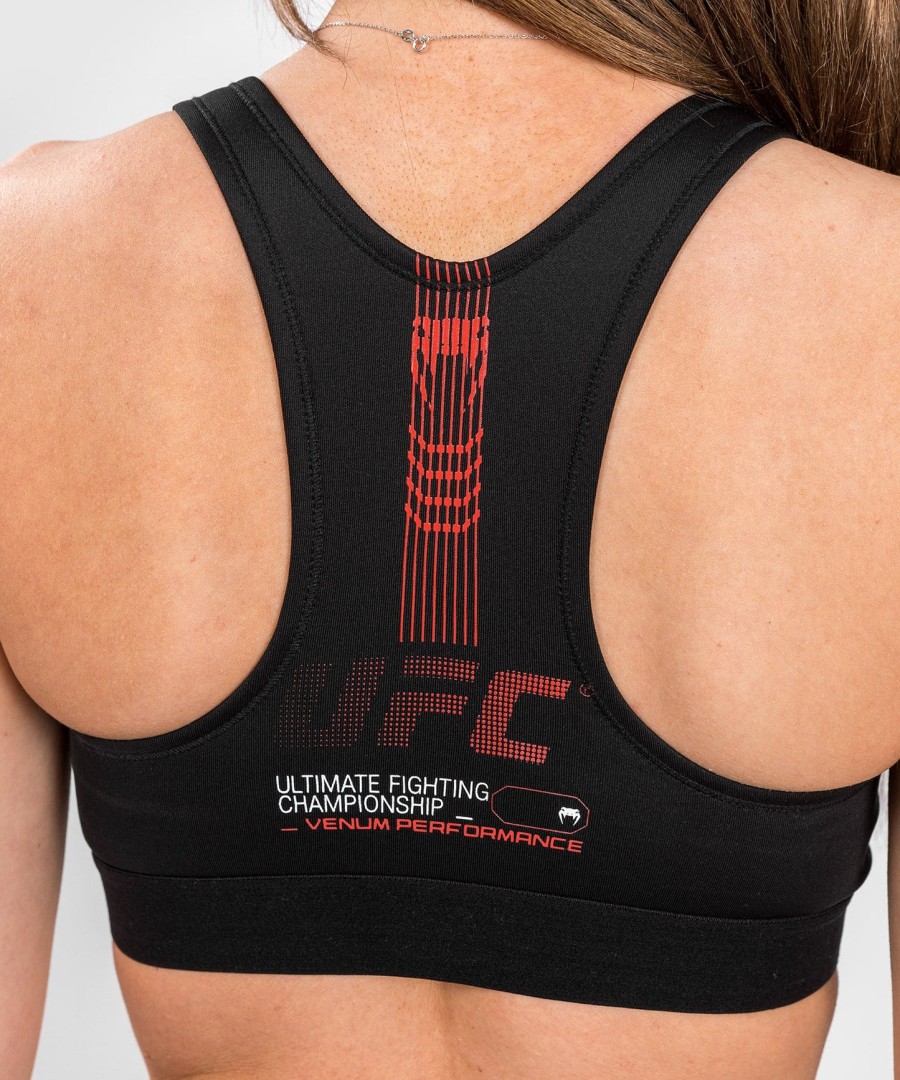 ufc adrenaline by venum fight week women sports bra - black