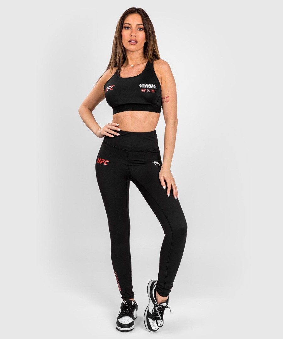 ufc adrenaline by venum fight week women sports bra - black