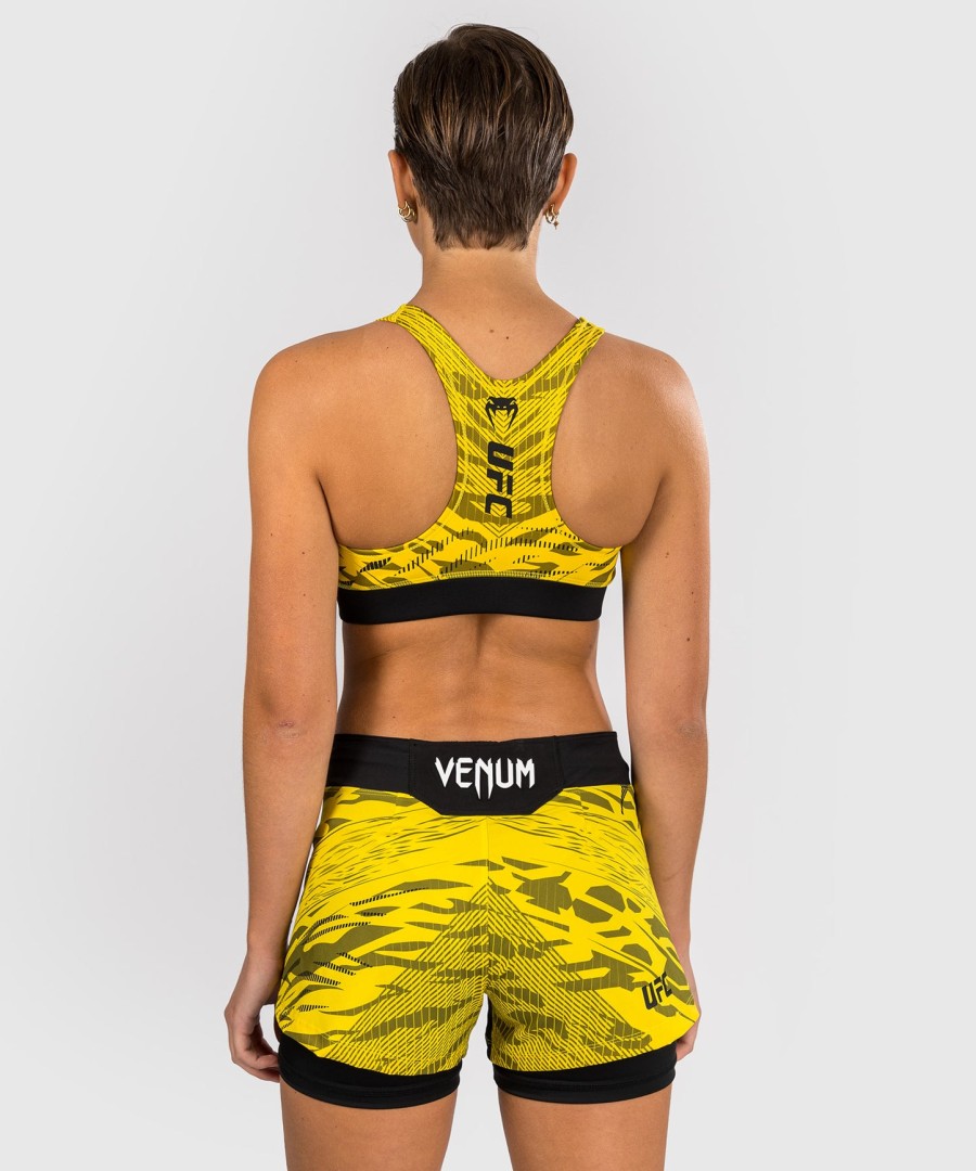 ufc fusion by venum authentic fight night women sports bra - yellow