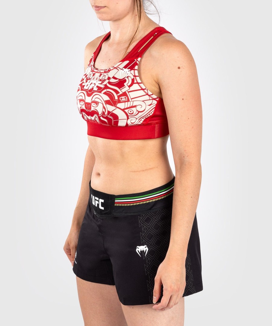 noche ufc by venum authentic fight night women sports bra - red