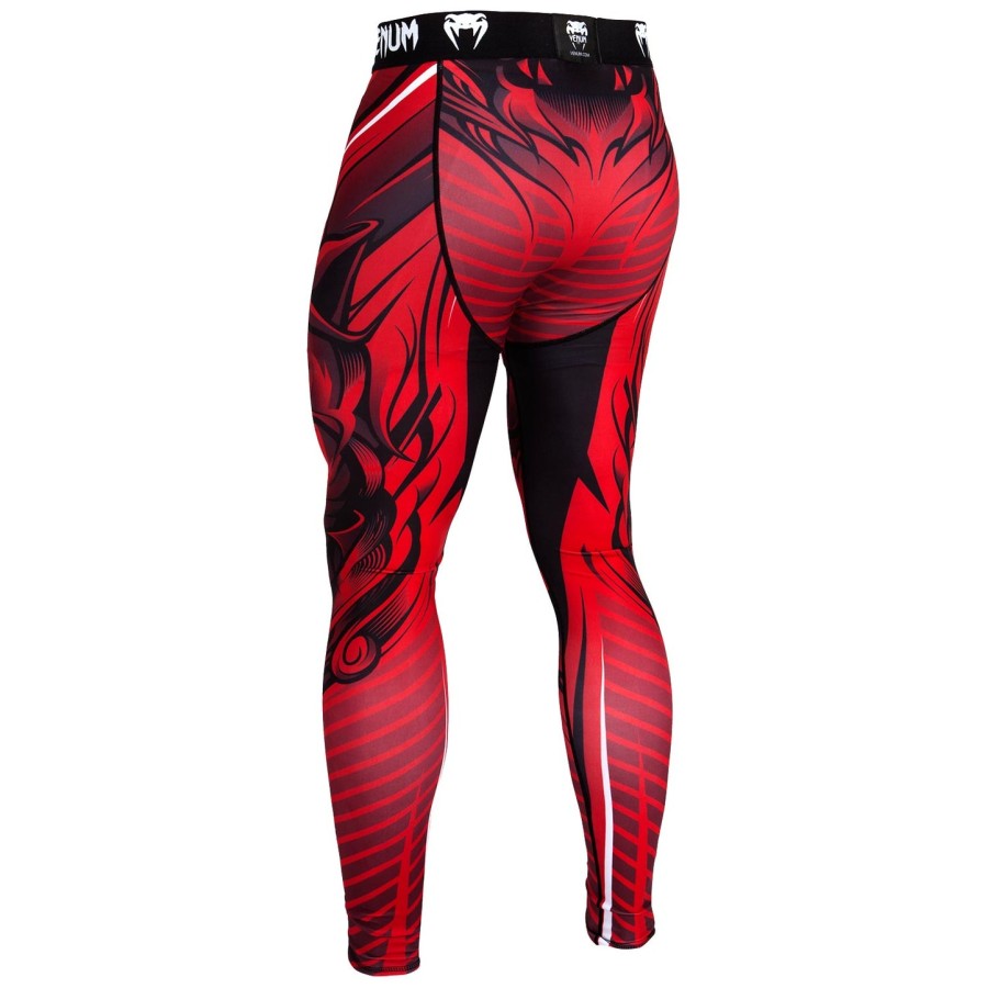 venum bloody roar compression tights - red
