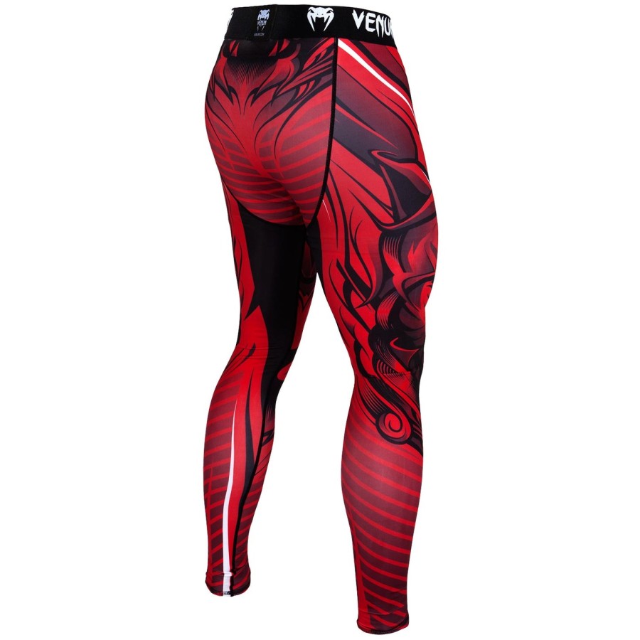 venum bloody roar compression tights - red
