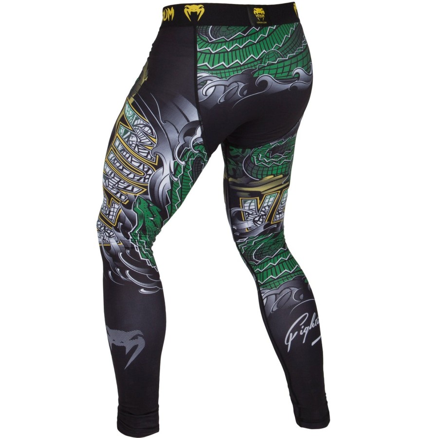 venum crocodile compression tights - blackgreen