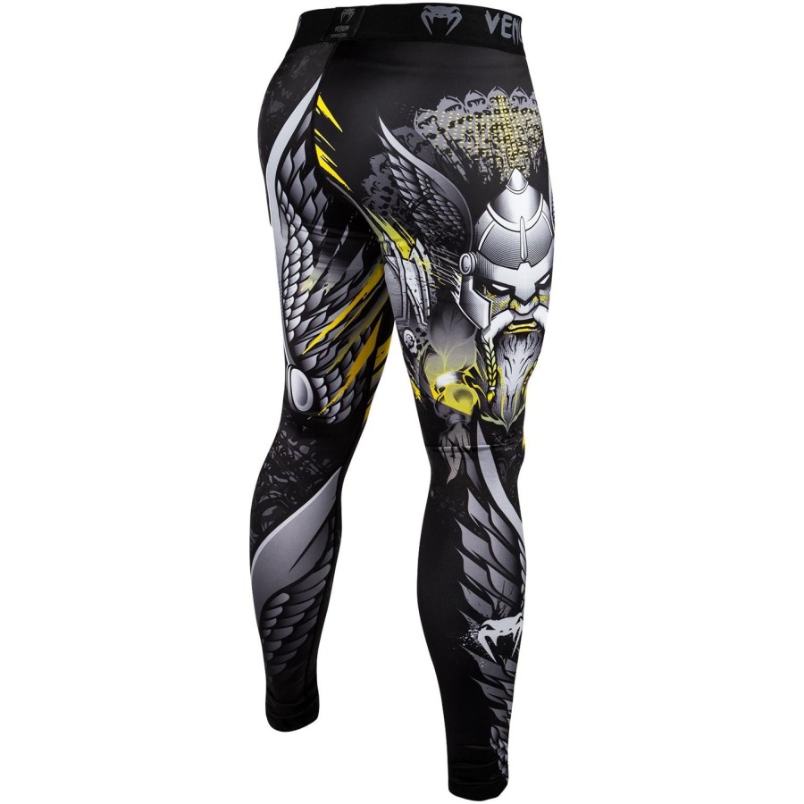 venum viking 2.0 compression tights - blackyellow