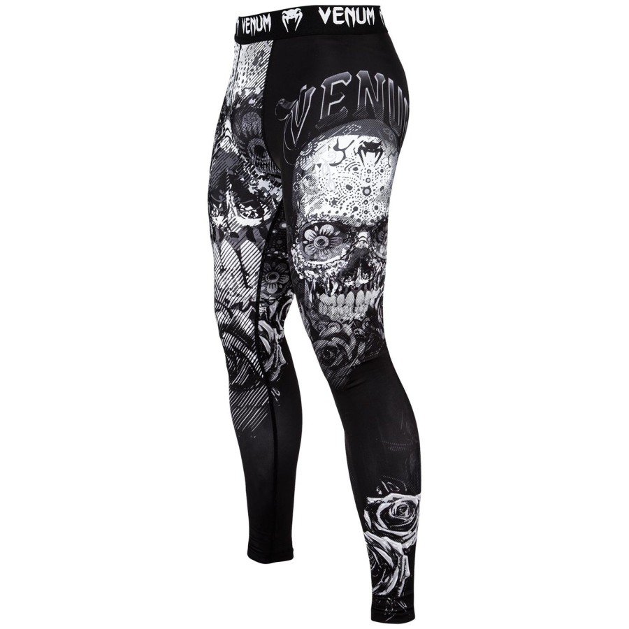 venum santa muerte 3.0 compression tights - blackwhite