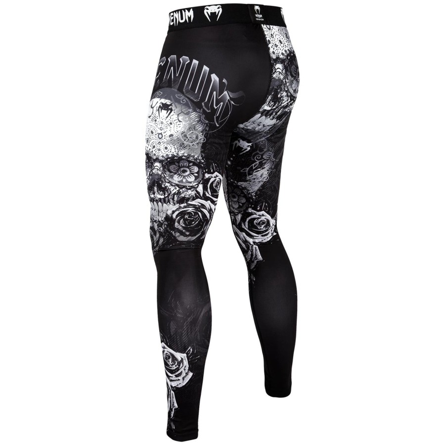 venum santa muerte 3.0 compression tights - blackwhite