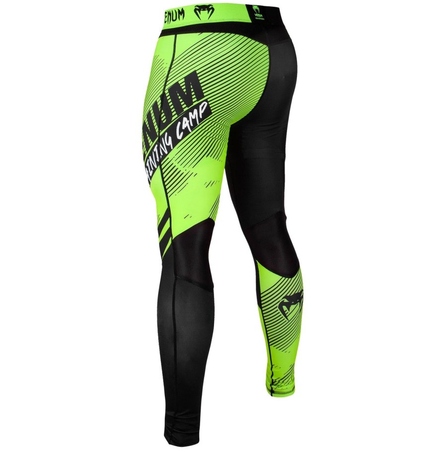 venum training camp 2.0 compression tights - blackneo yellow
