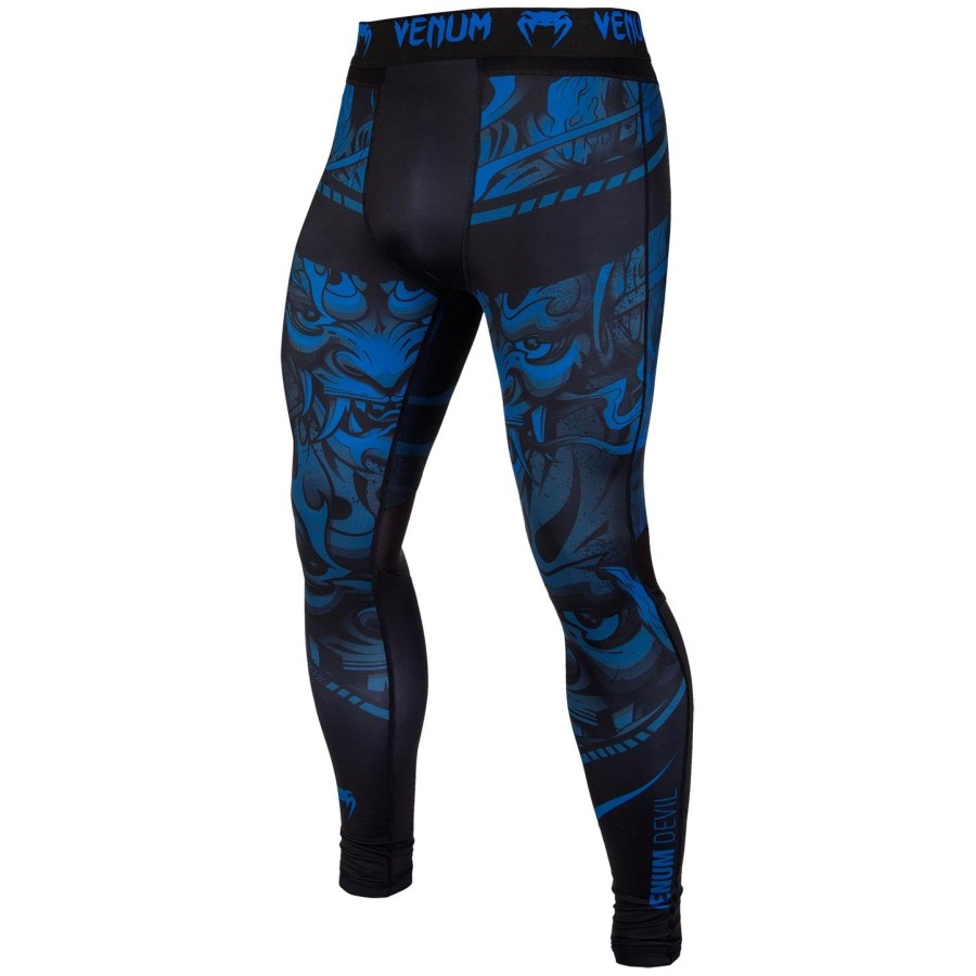 venum devil compression tights - navy blueblack