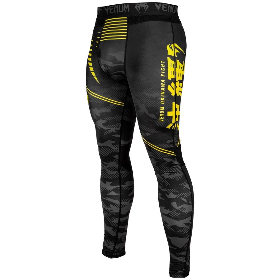 venum okinawa 2.0 compression tights - blackyellow