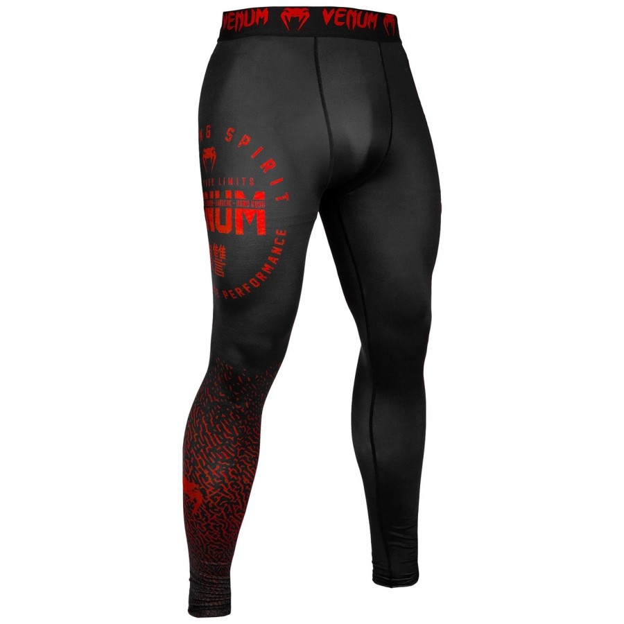 venum signature compression tights - blackred