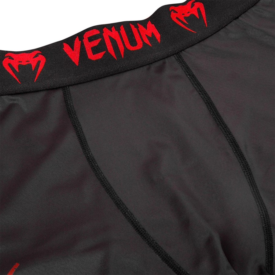 venum signature compression tights - blackred