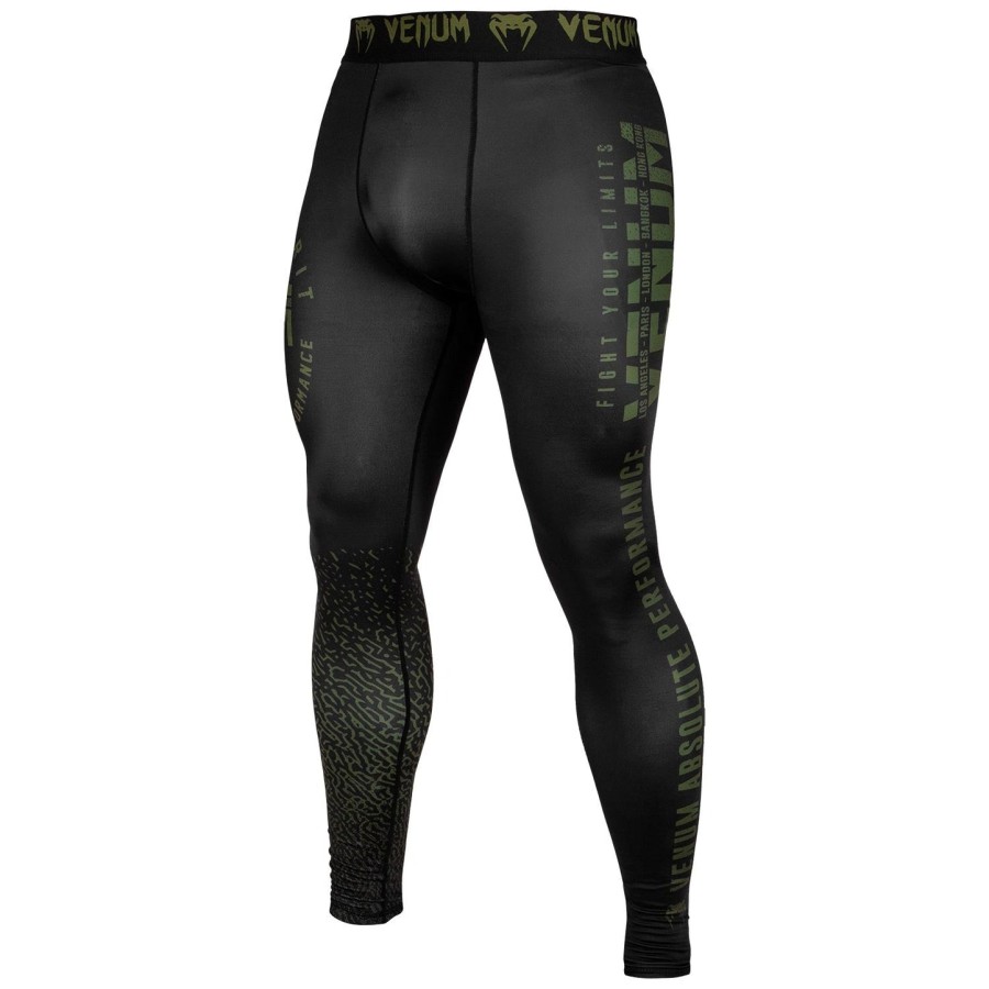 venum signature compression tights - blackkhaki - exclusive