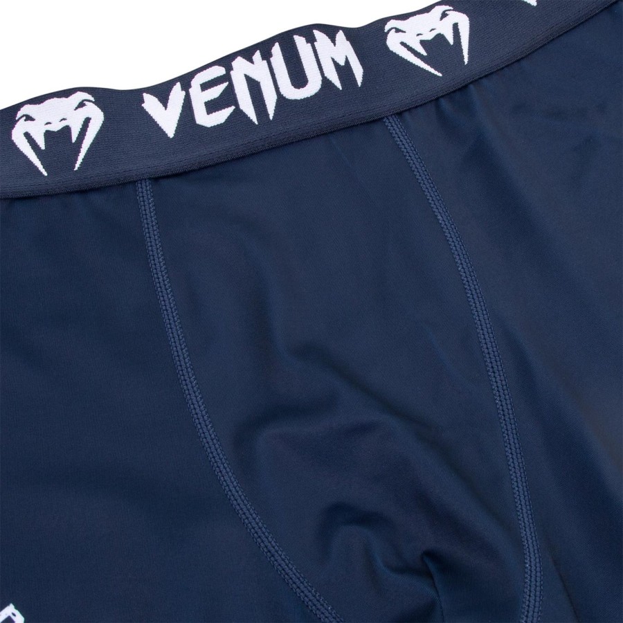 venum signature compression tights - navy bluewhite