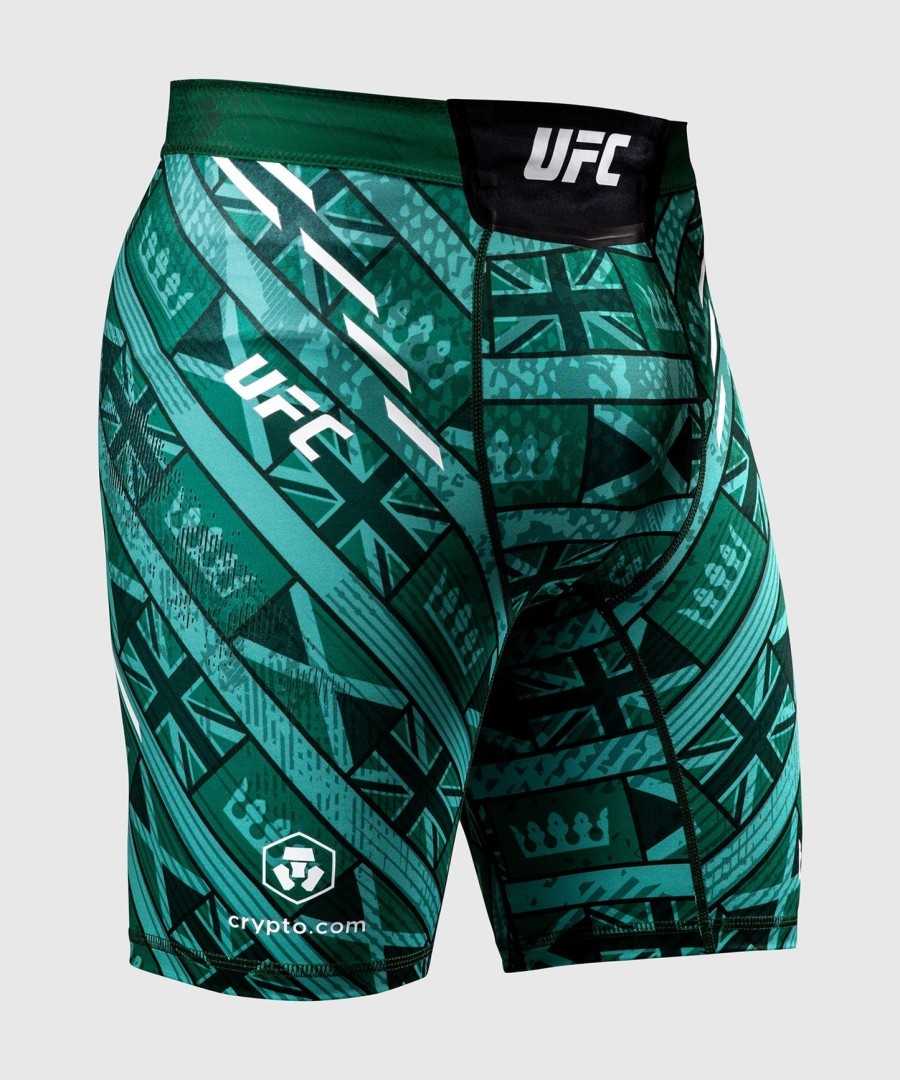 men ufc unrivaled by venum green leon edwards vale tudo short
