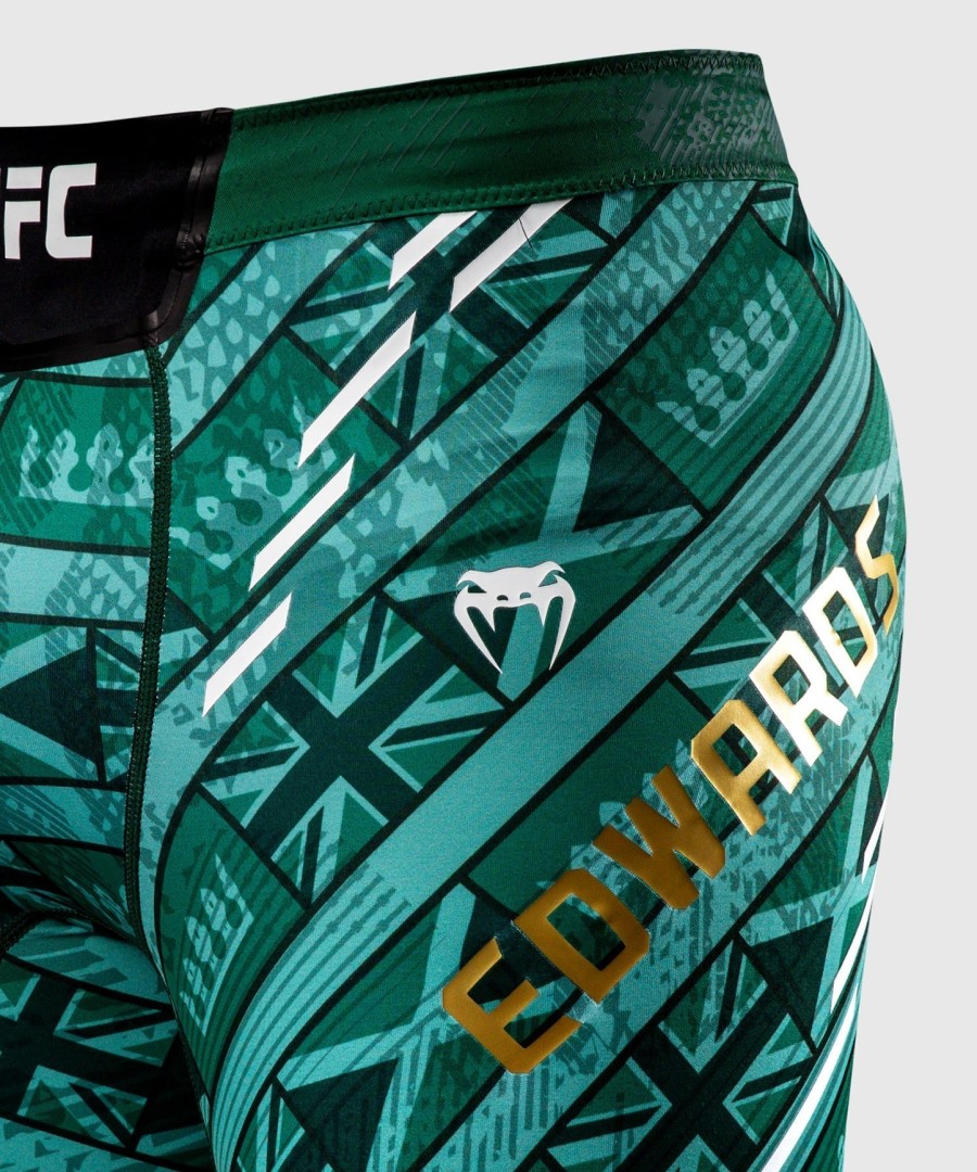 men ufc unrivaled by venum green leon edwards vale tudo short