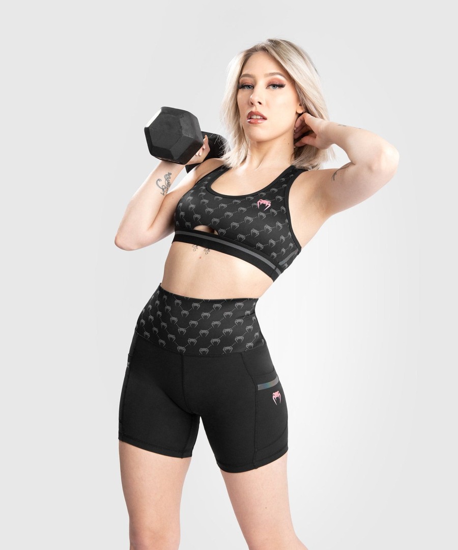 venum monogram compression shorts - for women - blackpink gold