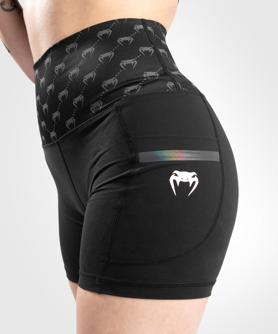 venum monogram compression shorts - for women - blackpink gold