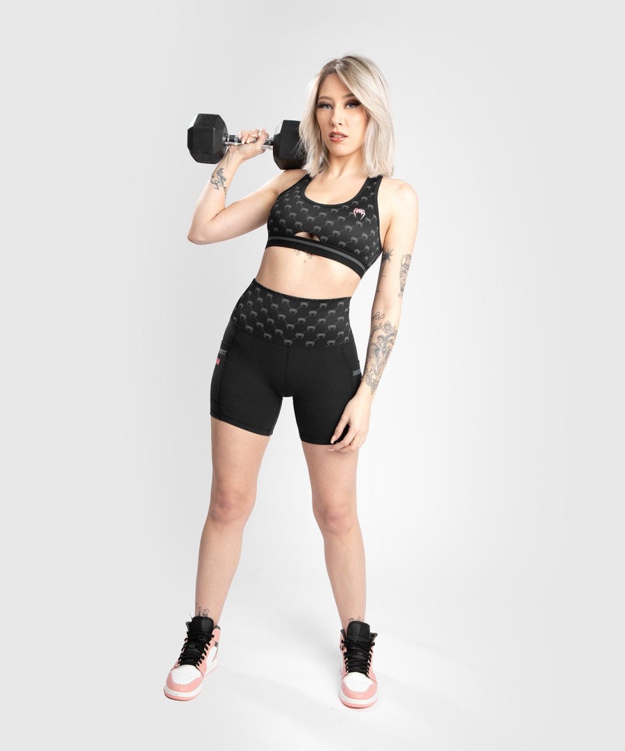 venum monogram compression shorts - for women - blackpink gold