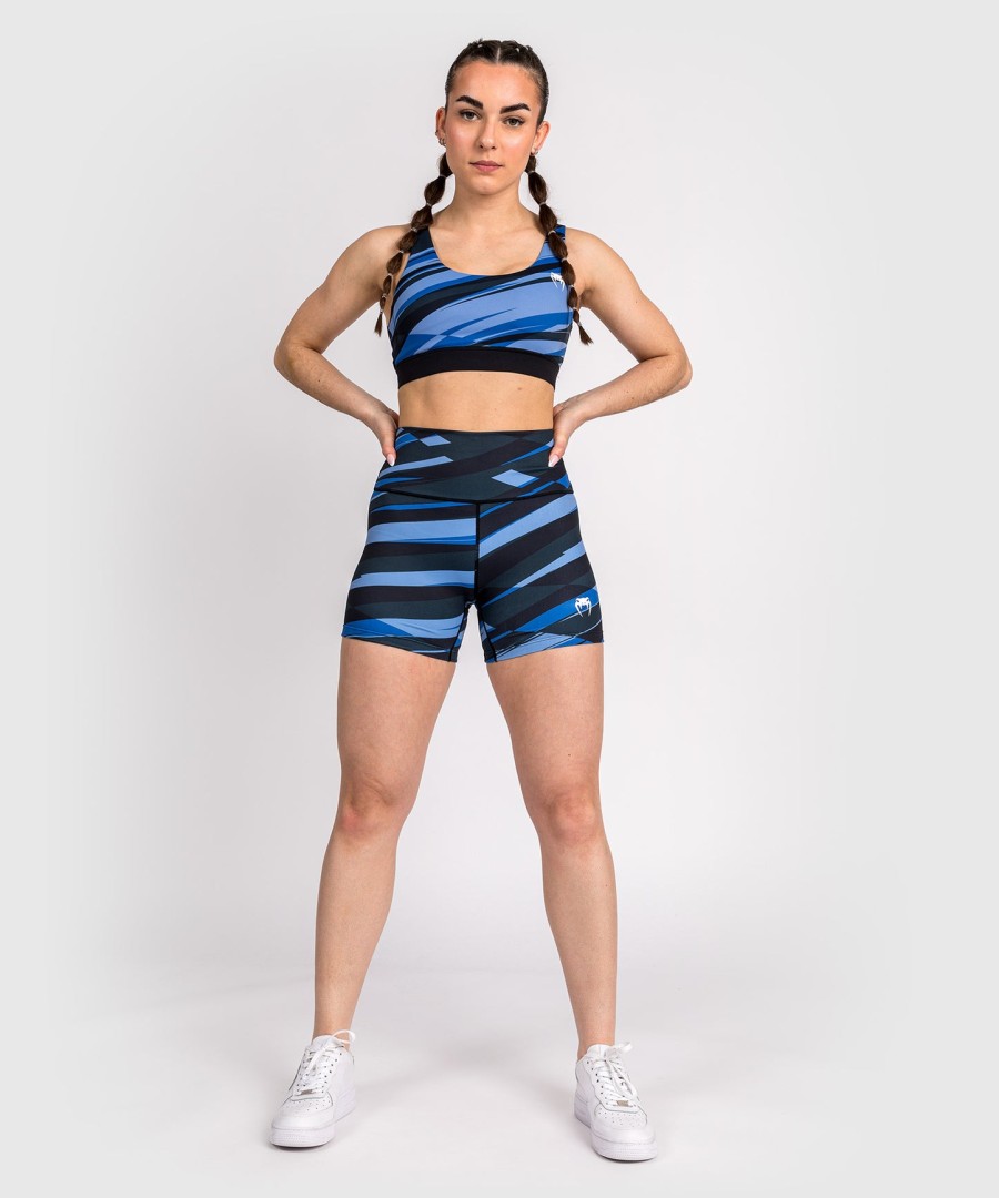 venum abyss women compression shorts – shadow blue