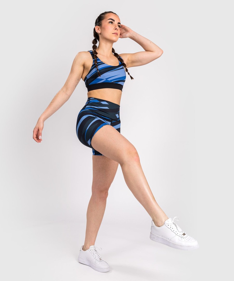 venum abyss women compression shorts – shadow blue