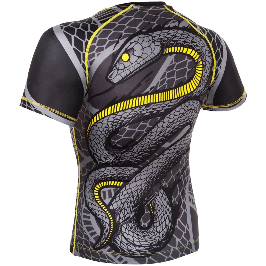 venum snaker rashguard - short sleeves - blackyellow