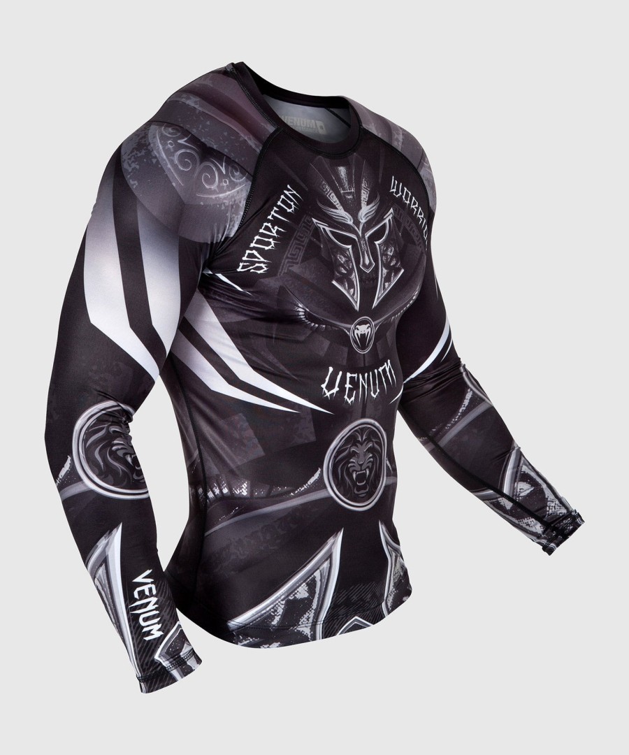 venum gladiator 3.0 rashguard - long sleeves - blackwhite