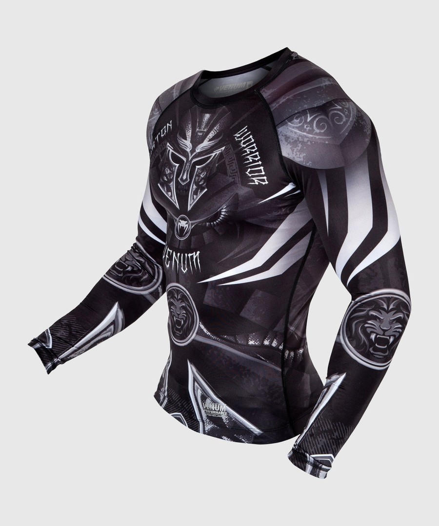 venum gladiator 3.0 rashguard - long sleeves - blackwhite