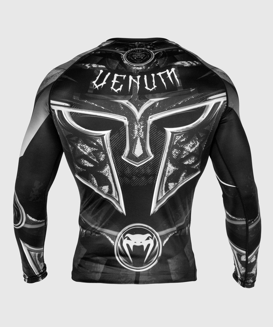 venum gladiator 3.0 rashguard - long sleeves - blackwhite