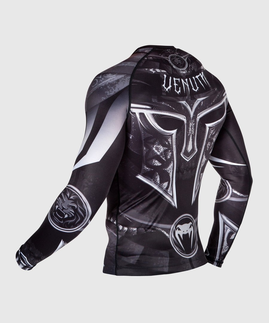 venum gladiator 3.0 rashguard - long sleeves - blackwhite