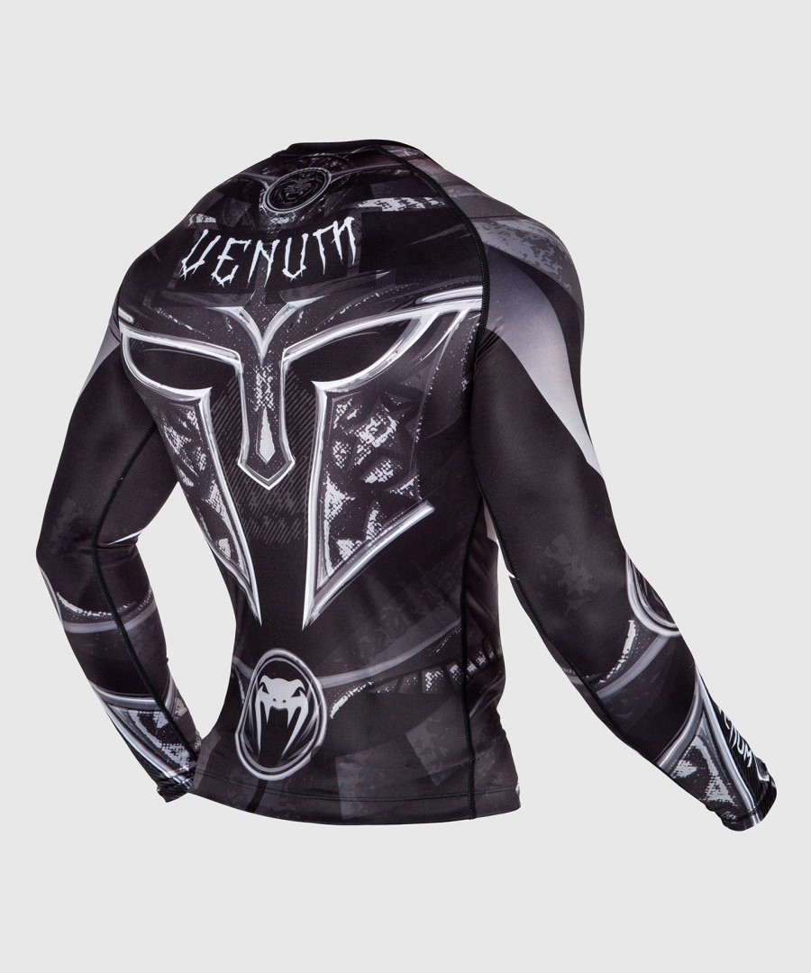 venum gladiator 3.0 rashguard - long sleeves - blackwhite