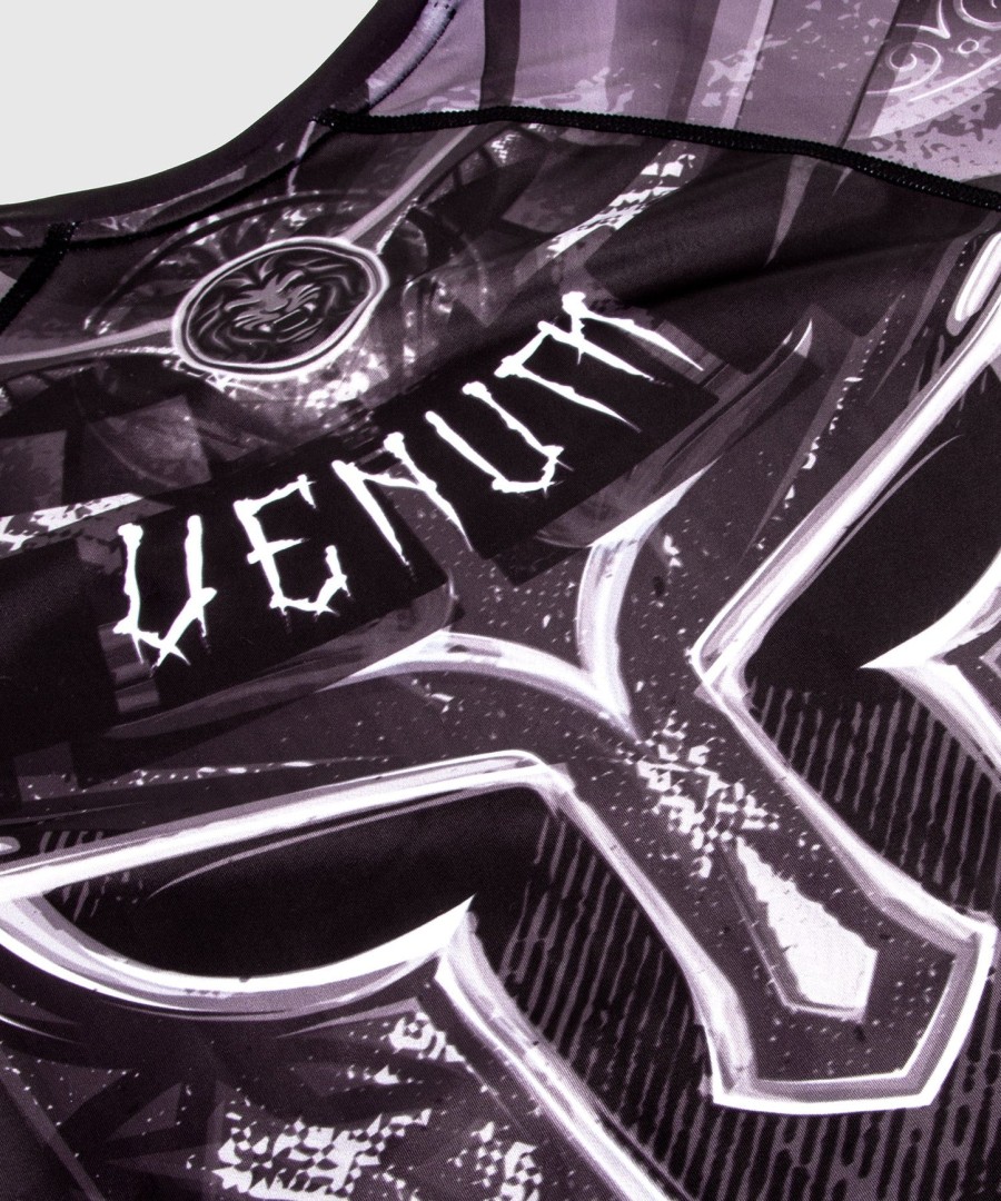 venum gladiator 3.0 rashguard - long sleeves - blackwhite