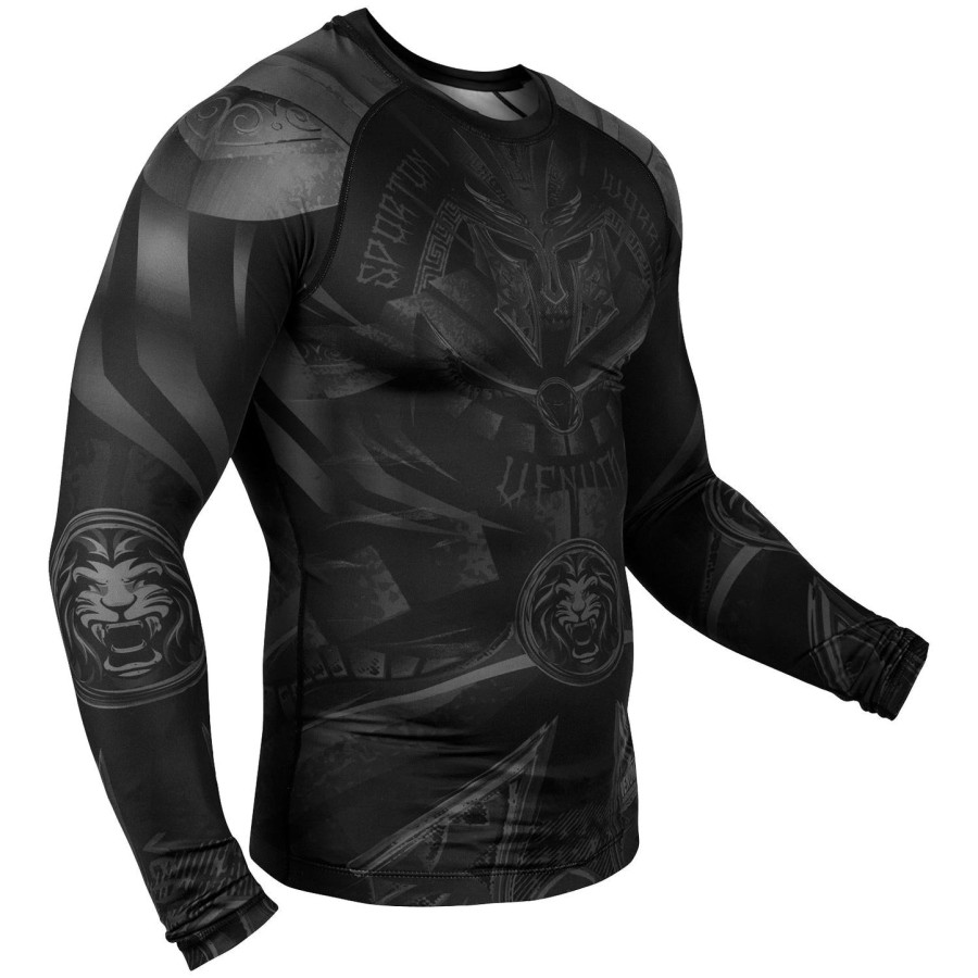 venum gladiator 3.0 rashguard - long sleeves - blackblack
