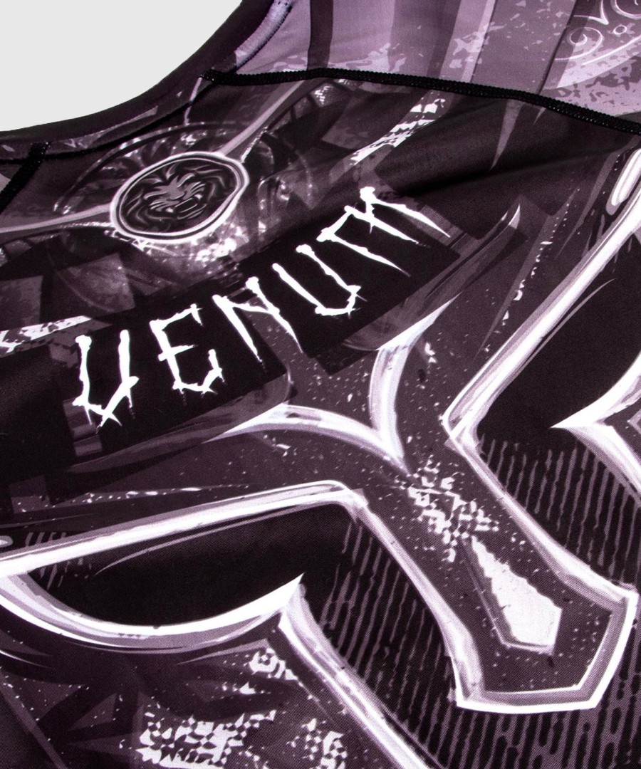 venum gladiator 3.0 rashguard - blackwhite - short sleeves