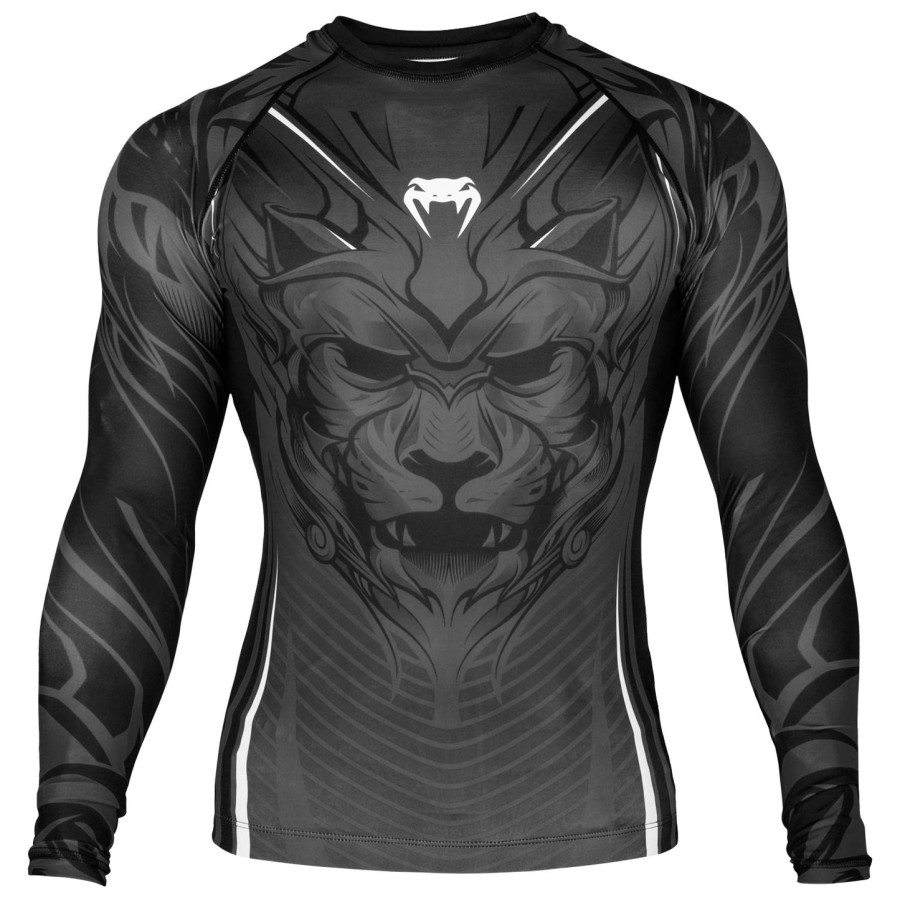 venum bloody roar rashguard - long sleeves - grey - exclusive