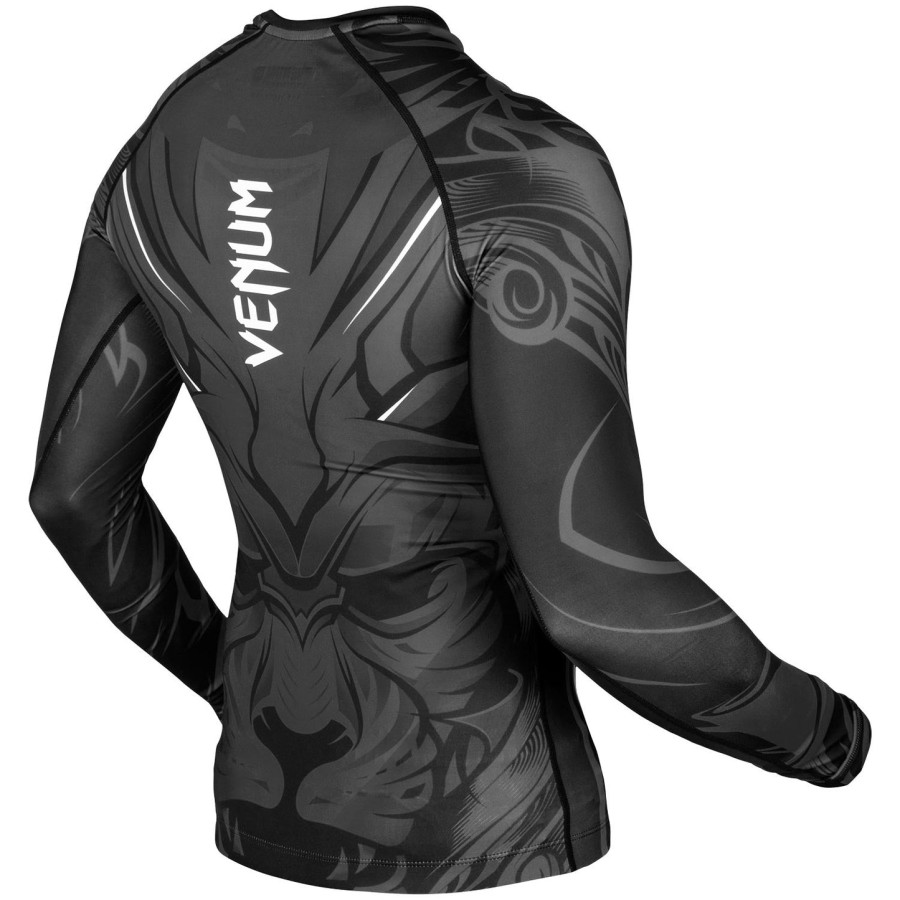 venum bloody roar rashguard - long sleeves - grey - exclusive