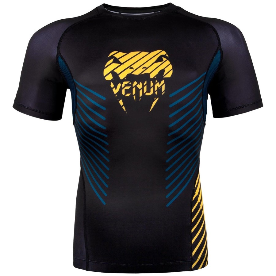 venum plasma rashguard - short sleeves - blackyellow