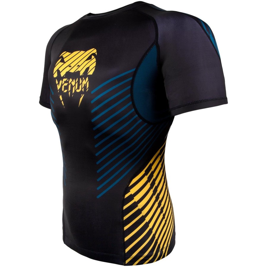 venum plasma rashguard - short sleeves - blackyellow